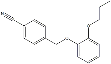 4-(2-propoxyphenoxymethyl)benzonitrile Struktur