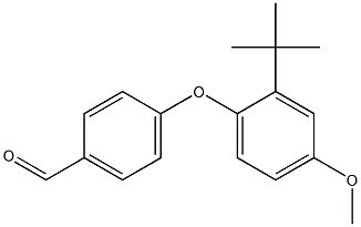 4-(2-tert-butyl-4-methoxyphenoxy)benzaldehyde,,结构式