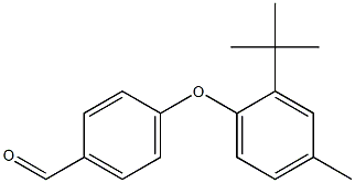 4-(2-tert-butyl-4-methylphenoxy)benzaldehyde Struktur