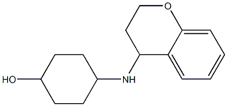 4-(3,4-dihydro-2H-1-benzopyran-4-ylamino)cyclohexan-1-ol Structure