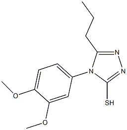 4-(3,4-dimethoxyphenyl)-5-propyl-4H-1,2,4-triazole-3-thiol|