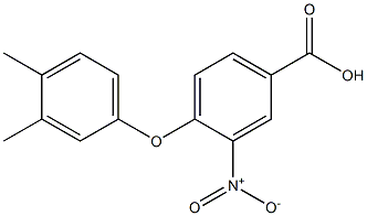 4-(3,4-dimethylphenoxy)-3-nitrobenzoic acid,,结构式