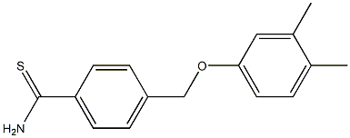 4-(3,4-dimethylphenoxymethyl)benzene-1-carbothioamide|