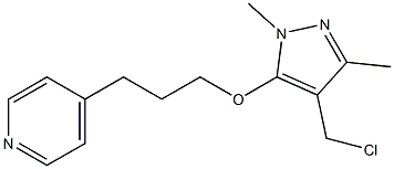 4-(3-{[4-(chloromethyl)-1,3-dimethyl-1H-pyrazol-5-yl]oxy}propyl)pyridine