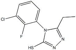 4-(3-chloro-2-fluorophenyl)-5-ethyl-4H-1,2,4-triazole-3-thiol