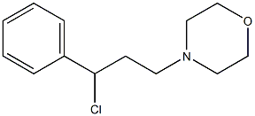 4-(3-chloro-3-phenylpropyl)morpholine,,结构式