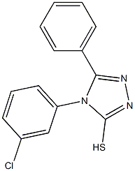 4-(3-chlorophenyl)-5-phenyl-4H-1,2,4-triazole-3-thiol Structure