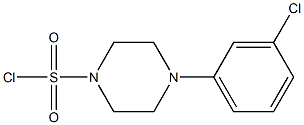 4-(3-chlorophenyl)piperazine-1-sulfonyl chloride,,结构式