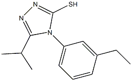 4-(3-ethylphenyl)-5-(propan-2-yl)-4H-1,2,4-triazole-3-thiol Struktur