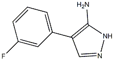 4-(3-fluorophenyl)-1H-pyrazol-5-amine Structure