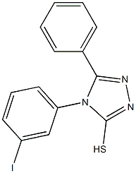 4-(3-iodophenyl)-5-phenyl-4H-1,2,4-triazole-3-thiol Struktur