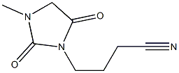 4-(3-methyl-2,5-dioxoimidazolidin-1-yl)butanenitrile 化学構造式