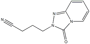4-(3-oxo[1,2,4]triazolo[4,3-a]pyridin-2(3H)-yl)butanenitrile Struktur