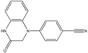 4-(3-oxo-1,2,3,4-tetrahydroquinoxalin-1-yl)benzonitrile 结构式