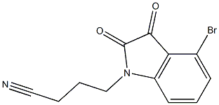 4-(4-bromo-2,3-dioxo-2,3-dihydro-1H-indol-1-yl)butanenitrile