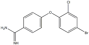 4-(4-bromo-2-chlorophenoxy)benzene-1-carboximidamide