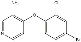 4-(4-bromo-2-chlorophenoxy)pyridin-3-amine Structure