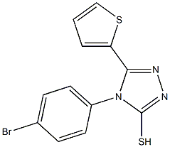 4-(4-bromophenyl)-5-(thiophen-2-yl)-4H-1,2,4-triazole-3-thiol Struktur