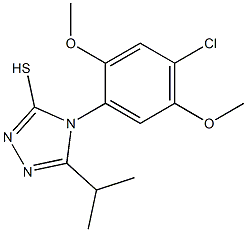 4-(4-chloro-2,5-dimethoxyphenyl)-5-(propan-2-yl)-4H-1,2,4-triazole-3-thiol