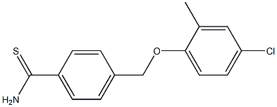 4-(4-chloro-2-methylphenoxymethyl)benzene-1-carbothioamide 化学構造式