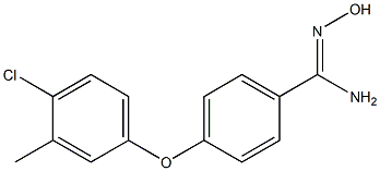 4-(4-chloro-3-methylphenoxy)-N'-hydroxybenzene-1-carboximidamide,,结构式