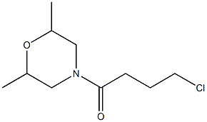 4-(4-chlorobutanoyl)-2,6-dimethylmorpholine 化学構造式