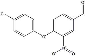 4-(4-chlorophenoxy)-3-nitrobenzaldehyde,,结构式