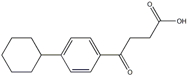 4-(4-cyclohexylphenyl)-4-oxobutanoic acid Structure