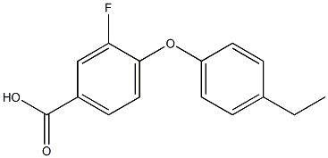 4-(4-ethylphenoxy)-3-fluorobenzoic acid Struktur