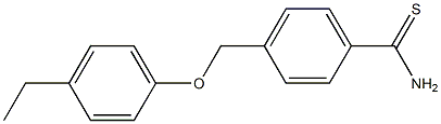 4-(4-ethylphenoxymethyl)benzene-1-carbothioamide Structure