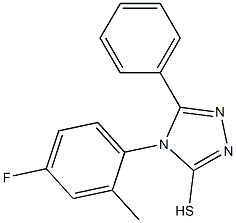 4-(4-fluoro-2-methylphenyl)-5-phenyl-4H-1,2,4-triazole-3-thiol