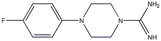 4-(4-fluorophenyl)piperazine-1-carboximidamide Struktur