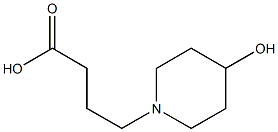 4-(4-hydroxypiperidin-1-yl)butanoic acid 化学構造式