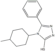 4-(4-methylcyclohexyl)-5-phenyl-4H-1,2,4-triazole-3-thiol Structure