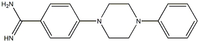 4-(4-phenylpiperazin-1-yl)benzene-1-carboximidamide Struktur