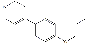 4-(4-propoxyphenyl)-1,2,3,6-tetrahydropyridine Struktur