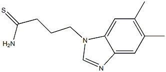4-(5,6-dimethyl-1H-benzimidazol-1-yl)butanethioamide Structure