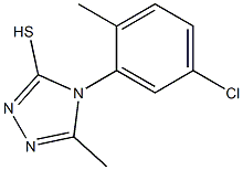 4-(5-chloro-2-methylphenyl)-5-methyl-4H-1,2,4-triazole-3-thiol Struktur