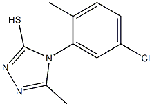 4-(5-chloro-2-methylphenyl)-5-methyl-4H-1,2,4-triazole-3-thiol,,结构式