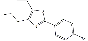 4-(5-ethyl-4-propyl-1,3-thiazol-2-yl)phenol Structure