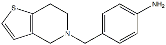 4-(6,7-dihydrothieno[3,2-c]pyridin-5(4H)-ylmethyl)aniline Structure