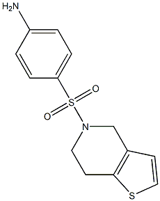 4-(6,7-dihydrothieno[3,2-c]pyridin-5(4H)-ylsulfonyl)aniline Structure