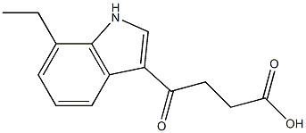 4-(7-ethyl-1H-indol-3-yl)-4-oxobutanoic acid,,结构式