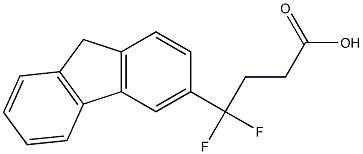 4-(9H-fluoren-3-yl)-4,4-difluorobutanoic acid Structure