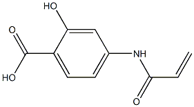 4-(acryloylamino)-2-hydroxybenzoic acid,,结构式