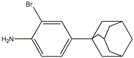 4-(adamantan-1-yl)-2-bromoaniline,,结构式