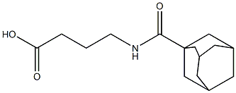 4-(adamantan-1-ylformamido)butanoic acid 结构式