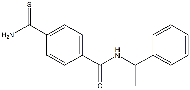 4-(aminocarbonothioyl)-N-(1-phenylethyl)benzamide|