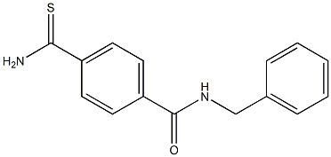 4-(aminocarbonothioyl)-N-benzylbenzamide Structure