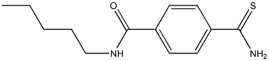 4-(aminocarbonothioyl)-N-pentylbenzamide Struktur